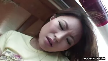 Young brunette brought the guy to orgasm