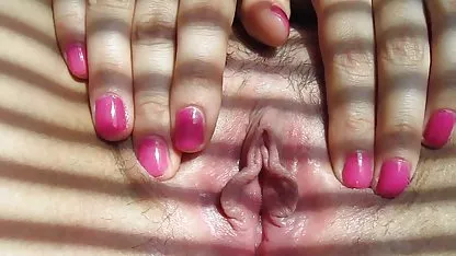 Sweet young teen with shaved pussy