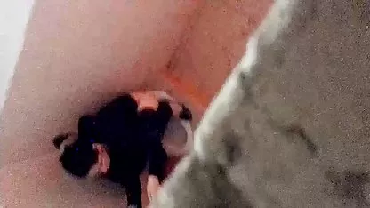 Butt plug in pretty blonde