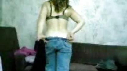 Tied up his wife and roughly fucked in his mouth