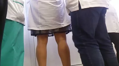 Fucking a two-member lesbian in the kitchen
