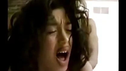 Woman massages her point with phallus