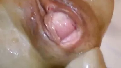 Fucked girl with puffy lips in clothes