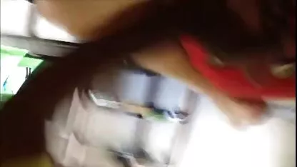 Fucked brunette in the mouth and pussy together in the bathhouse