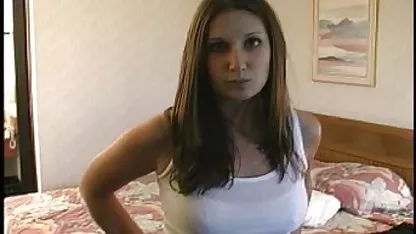 Taking a shower blonde crouched began to indulge in hand