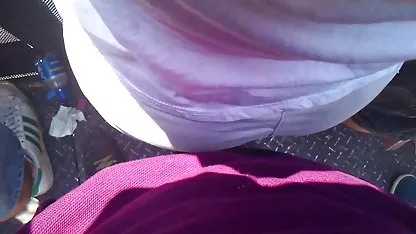 Hidden camera on a nudist beach